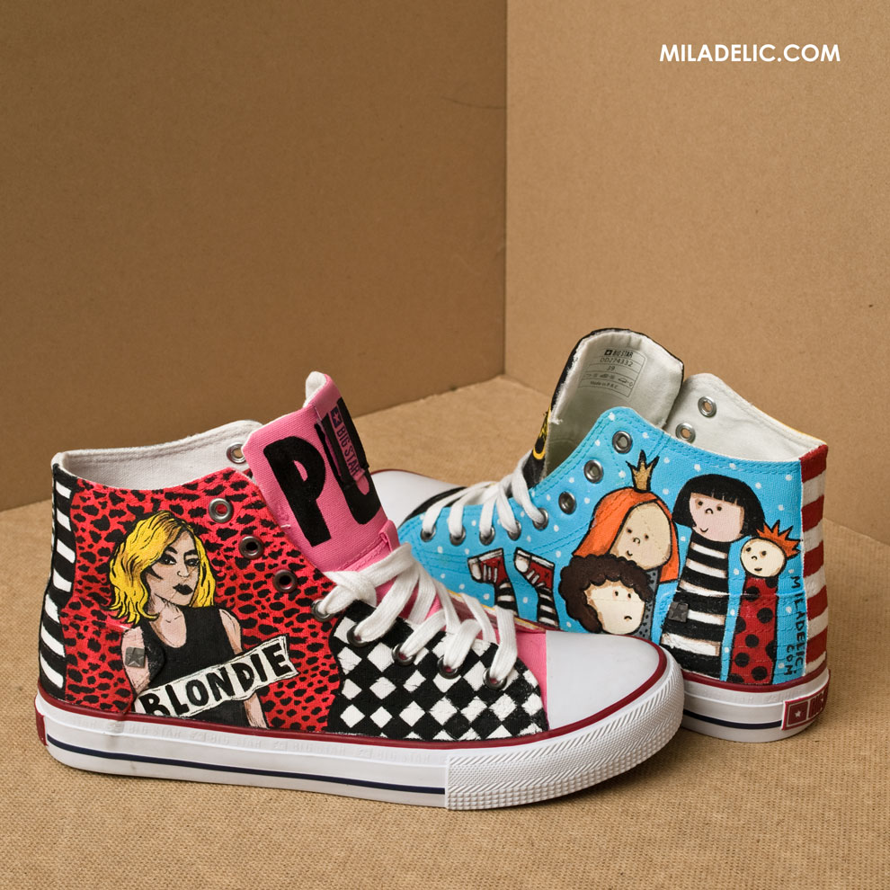Blondie custom shoes