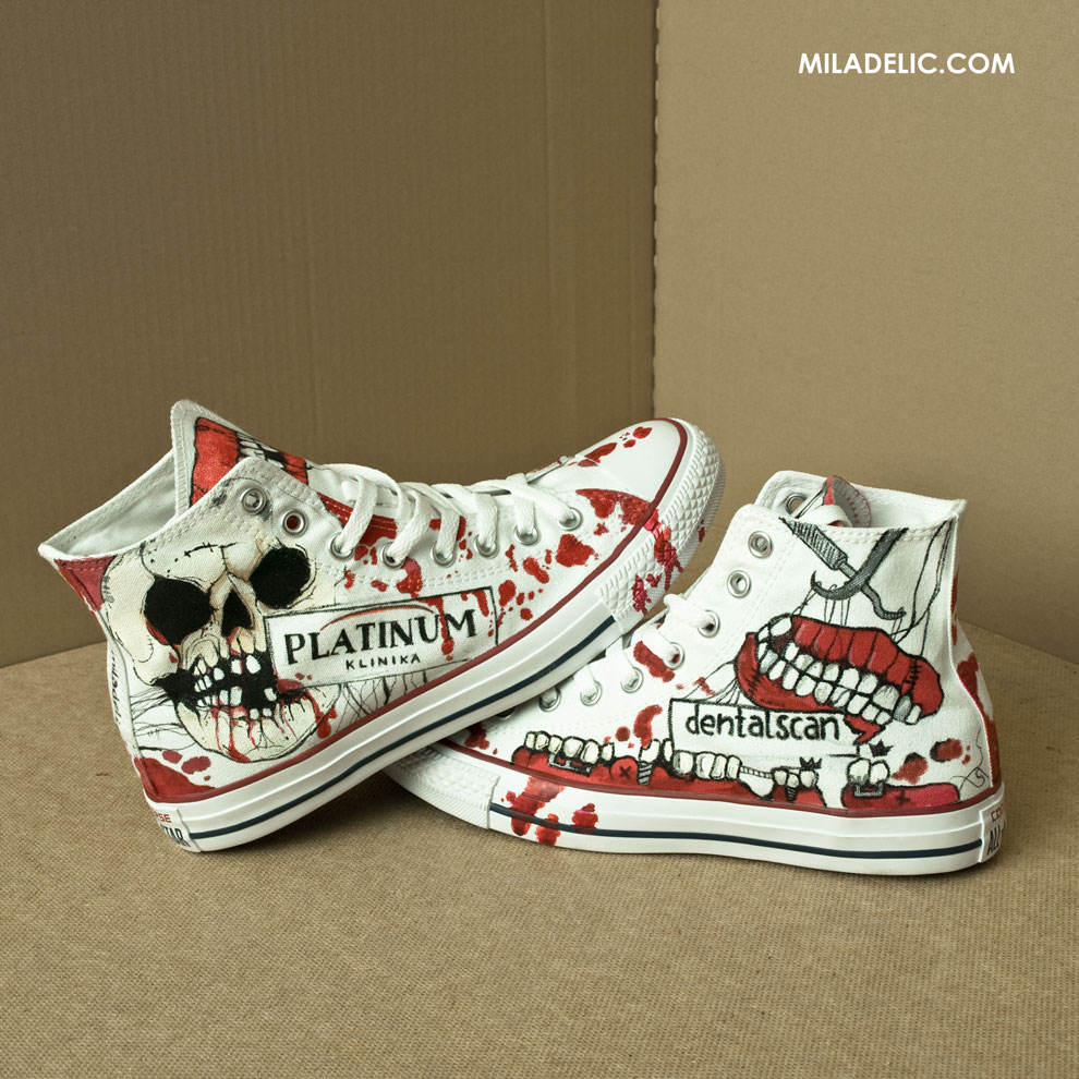 Ręcznie malowane Converse