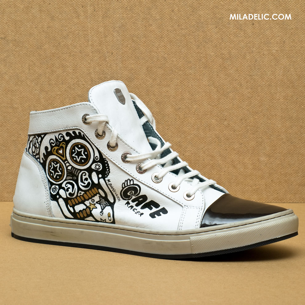 Yamaha Cafe Racer custom shoes